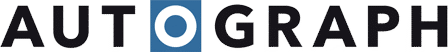 Autograph logo featuring the word AUTOGRAPH with a stylized circle mark in black on white background