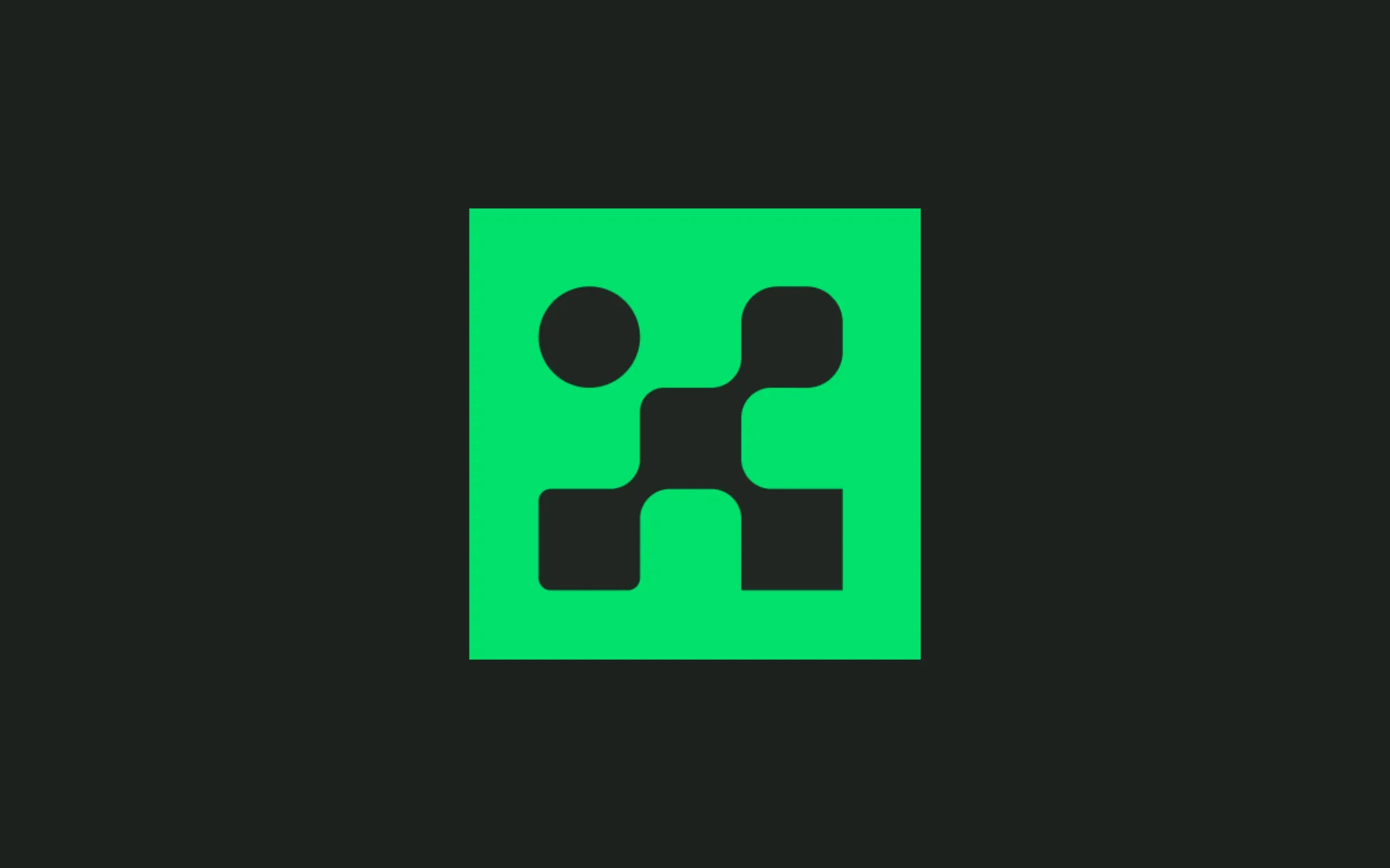 Alokai logo on a black background