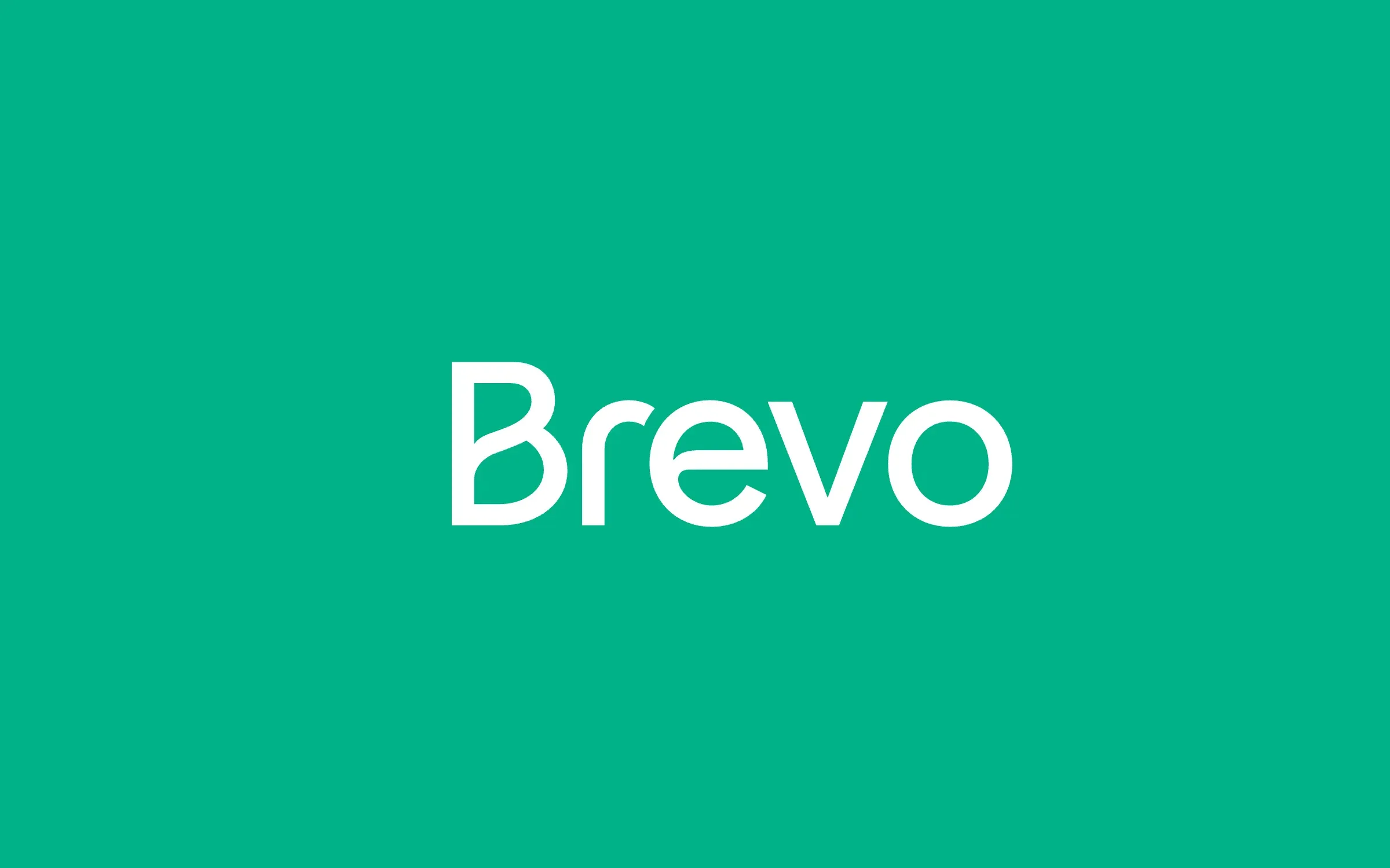 Brevo logo on a green background