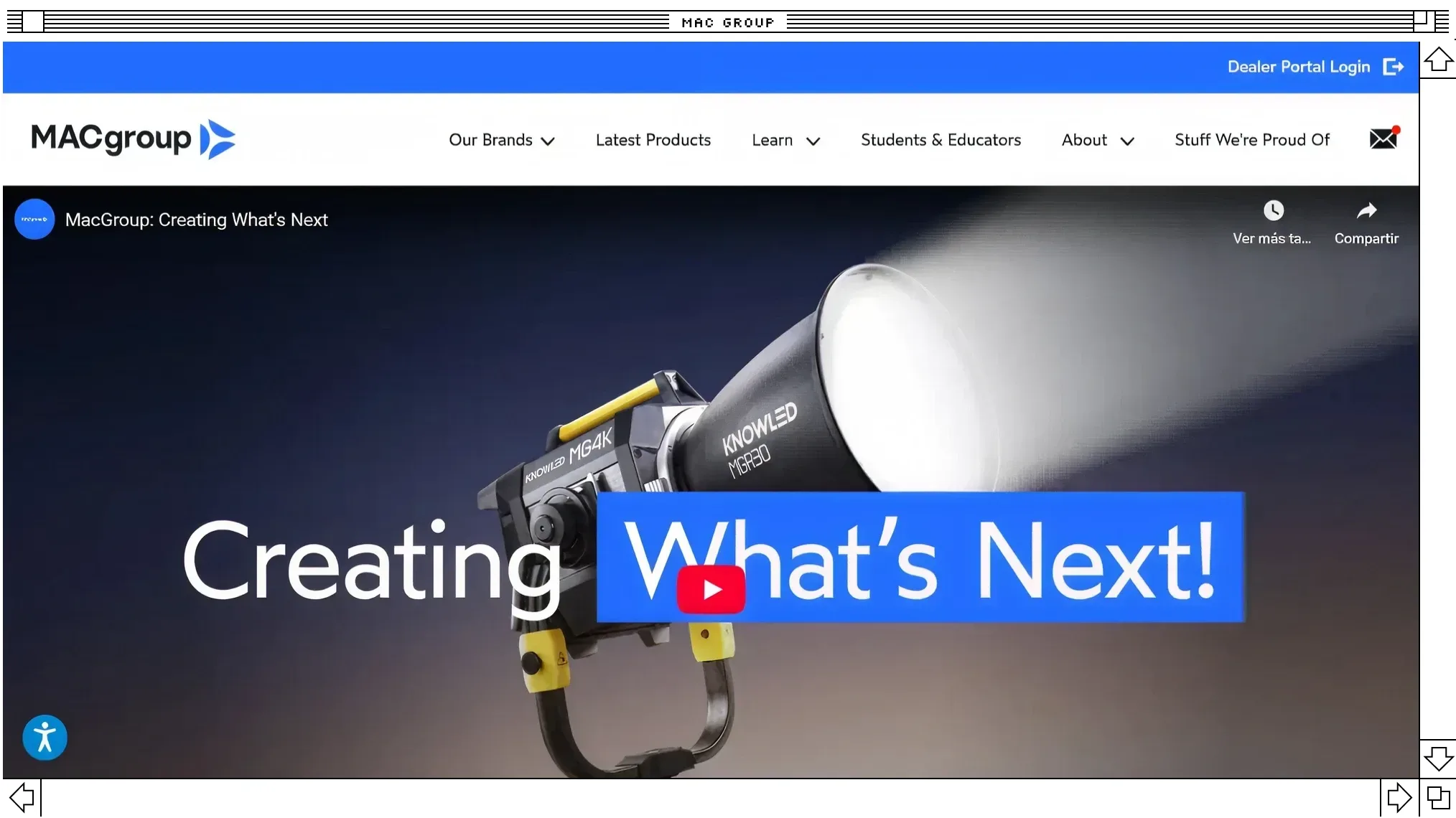 MAC case study cover image with Creating Whats Next headline and a metallic sphere graphic