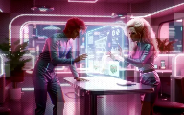 Purple neon futuristic cityscape illustration, used as a blog article header