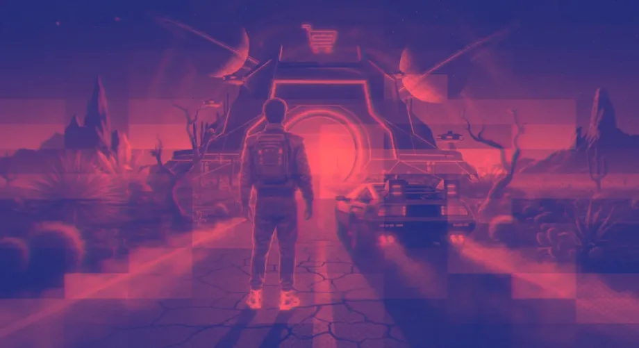 Orange-toned futuristic sci-fi illustration, used as a blog article header