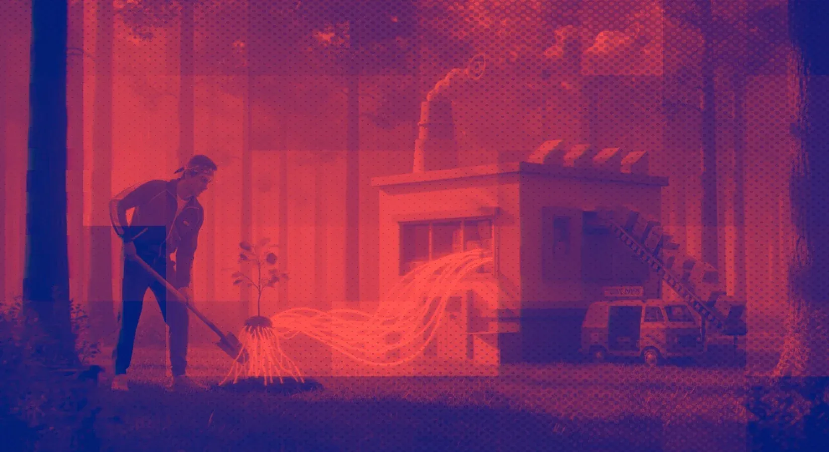 The long and the short duotone